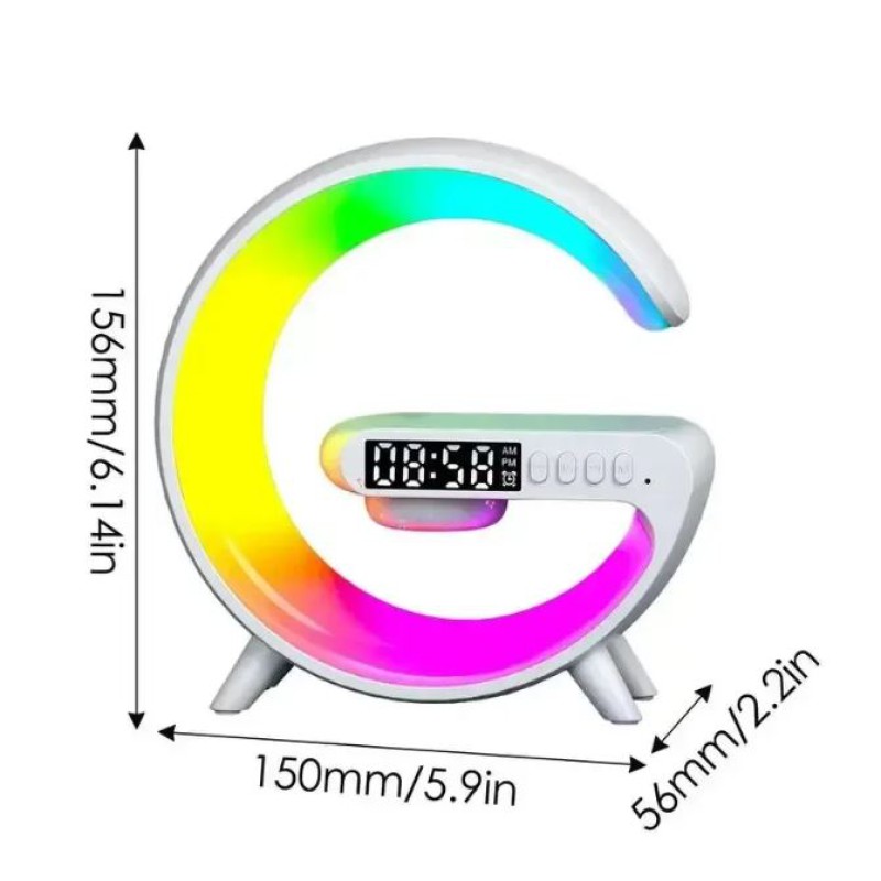 Intelligent Atmosphere RGB Light Bluetooth Speaker With Wireless Charging