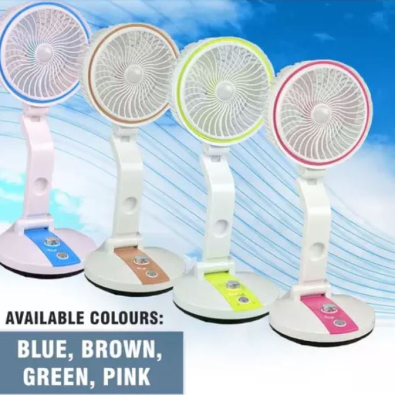 Rechargeable USB Folding Fan with LED Light