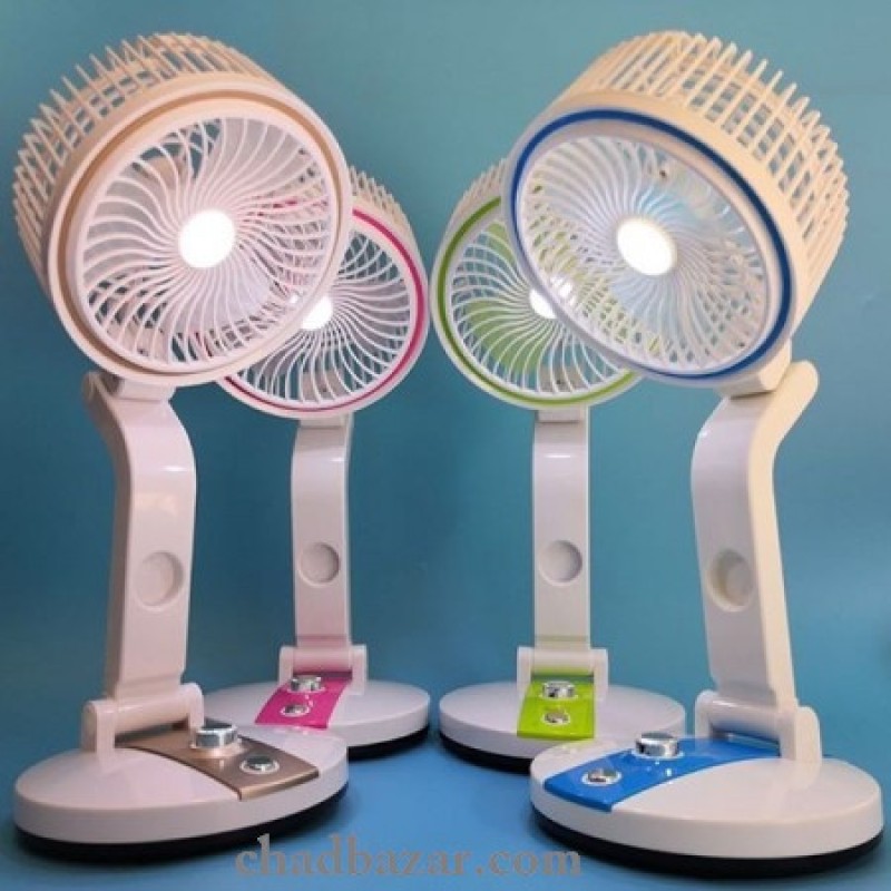 Rechargeable USB Folding Fan with LED Light