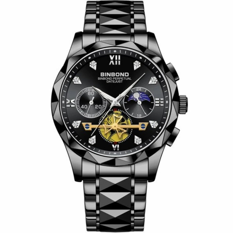 BINBOND B2521 Men Luxury Fashion Watch Waterproof Week Date Clock Sport Quartz Wristwatch